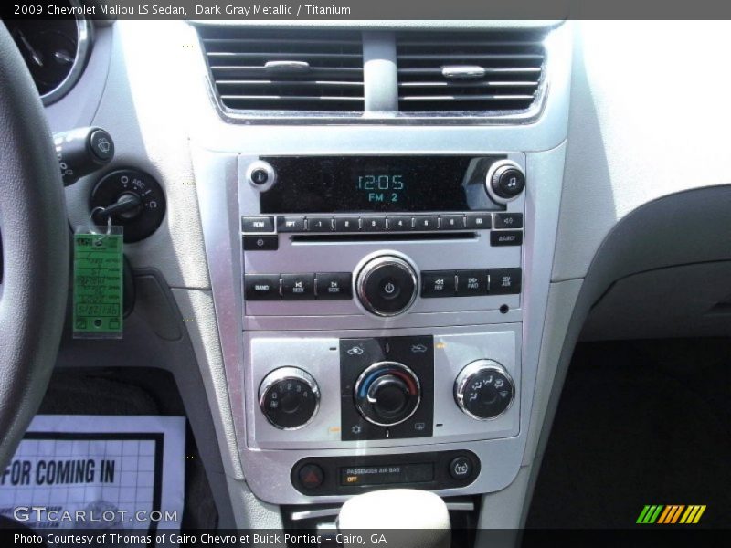 Dark Gray Metallic / Titanium 2009 Chevrolet Malibu LS Sedan