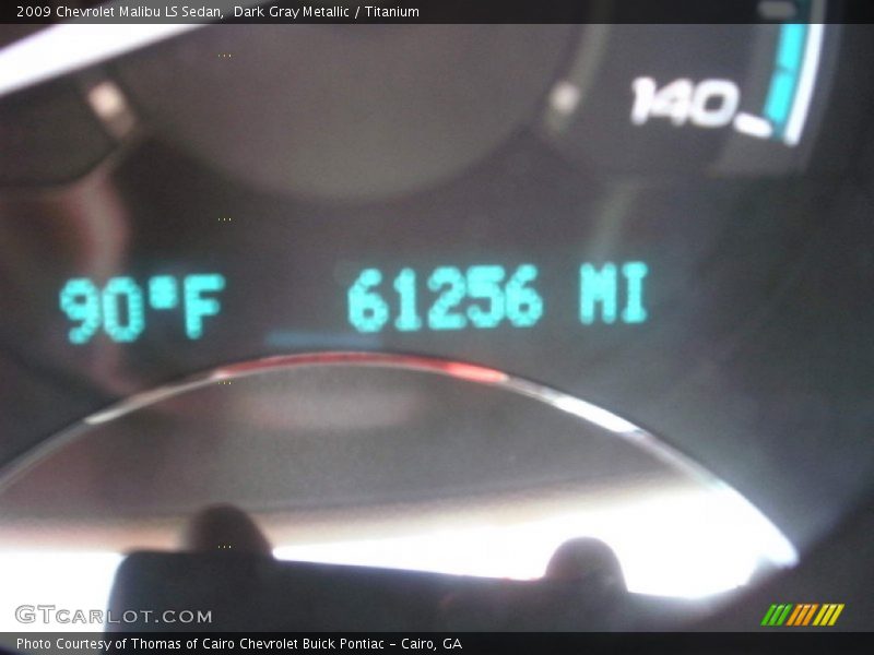 Dark Gray Metallic / Titanium 2009 Chevrolet Malibu LS Sedan