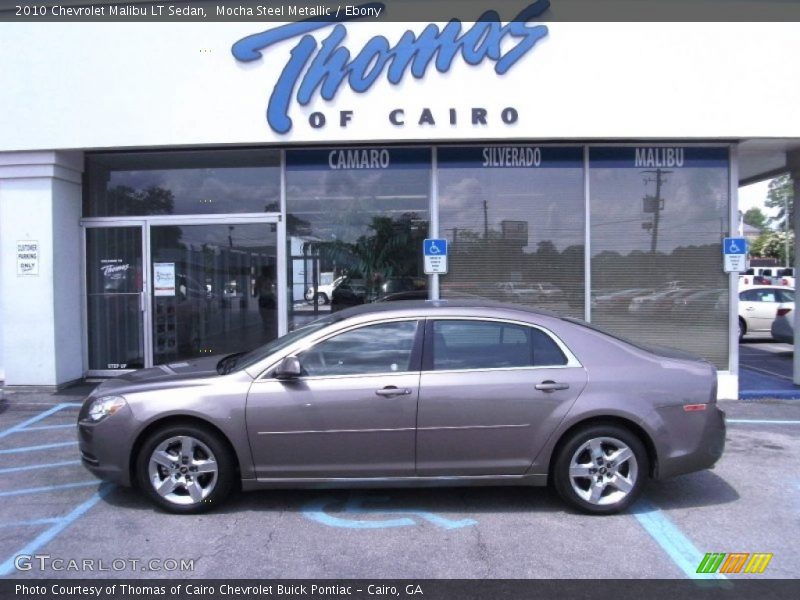 Mocha Steel Metallic / Ebony 2010 Chevrolet Malibu LT Sedan