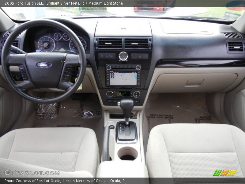 Brilliant Silver Metallic / Medium Light Stone 2009 Ford Fusion SEL