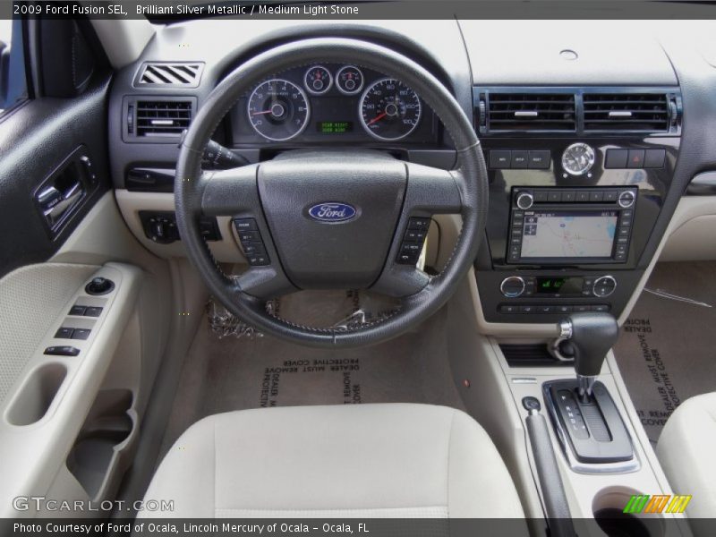 Brilliant Silver Metallic / Medium Light Stone 2009 Ford Fusion SEL