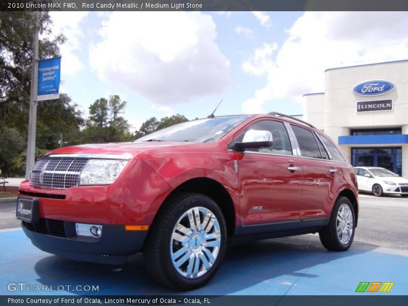 Red Candy Metallic / Medium Light Stone 2010 Lincoln MKX FWD