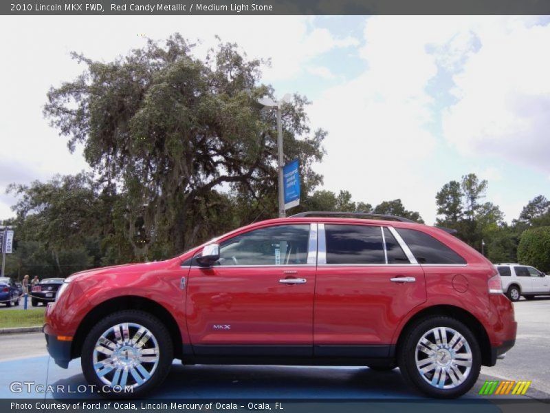 Red Candy Metallic / Medium Light Stone 2010 Lincoln MKX FWD