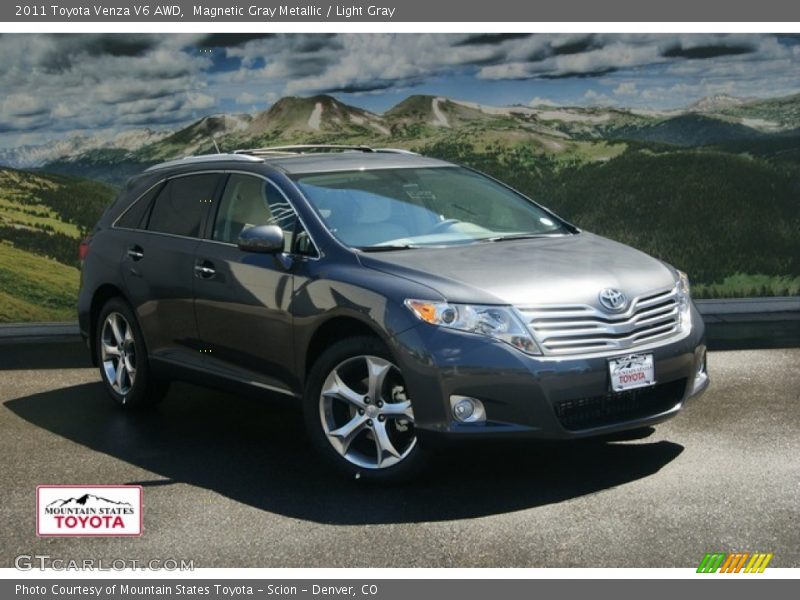Magnetic Gray Metallic / Light Gray 2011 Toyota Venza V6 AWD