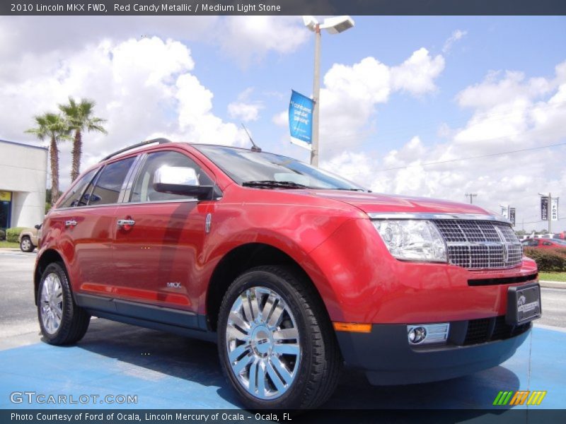 Red Candy Metallic / Medium Light Stone 2010 Lincoln MKX FWD