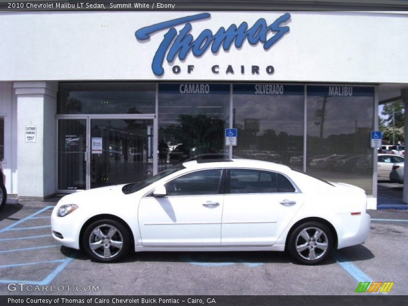 Summit White / Ebony 2010 Chevrolet Malibu LT Sedan