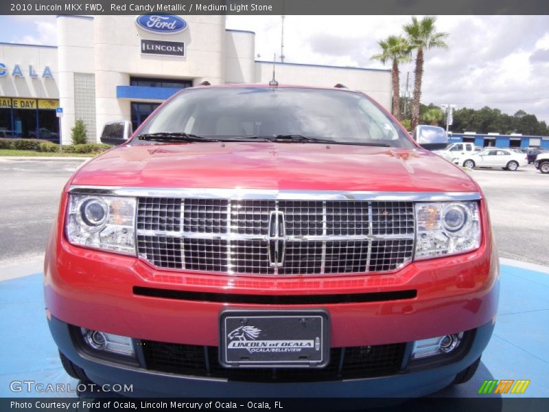 Red Candy Metallic / Medium Light Stone 2010 Lincoln MKX FWD