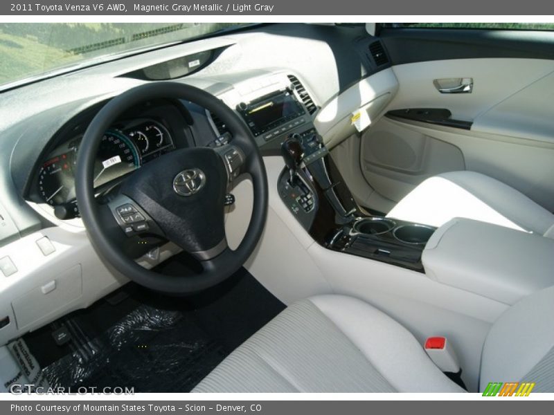 Magnetic Gray Metallic / Light Gray 2011 Toyota Venza V6 AWD