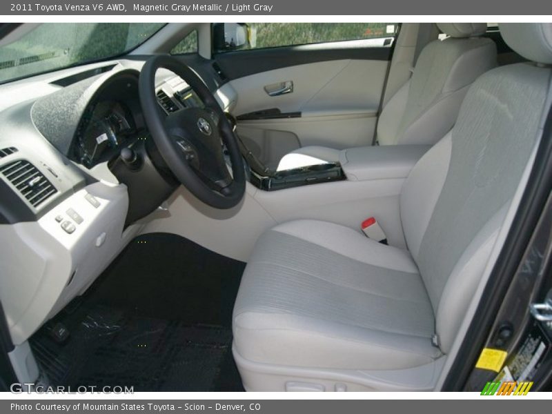 Magnetic Gray Metallic / Light Gray 2011 Toyota Venza V6 AWD