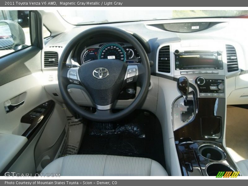 Magnetic Gray Metallic / Light Gray 2011 Toyota Venza V6 AWD