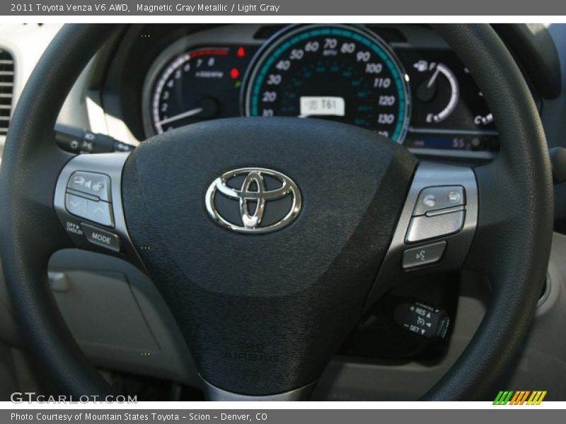 Magnetic Gray Metallic / Light Gray 2011 Toyota Venza V6 AWD