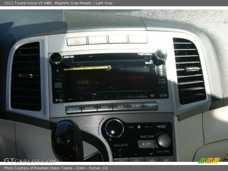 Magnetic Gray Metallic / Light Gray 2011 Toyota Venza V6 AWD