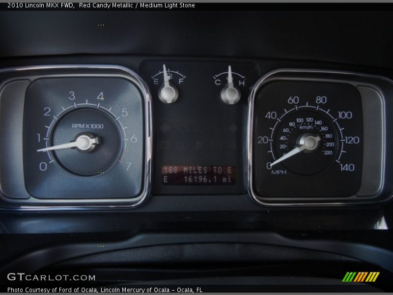 Red Candy Metallic / Medium Light Stone 2010 Lincoln MKX FWD