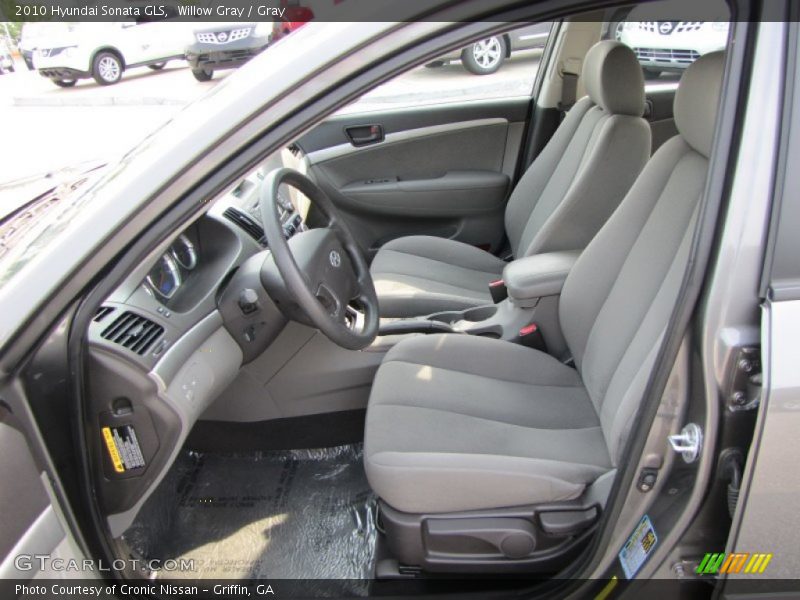 Willow Gray / Gray 2010 Hyundai Sonata GLS