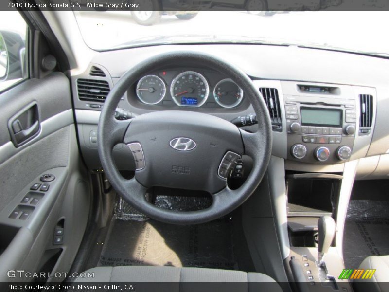 Willow Gray / Gray 2010 Hyundai Sonata GLS