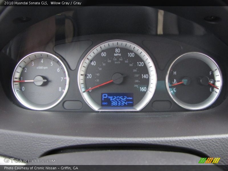 Willow Gray / Gray 2010 Hyundai Sonata GLS