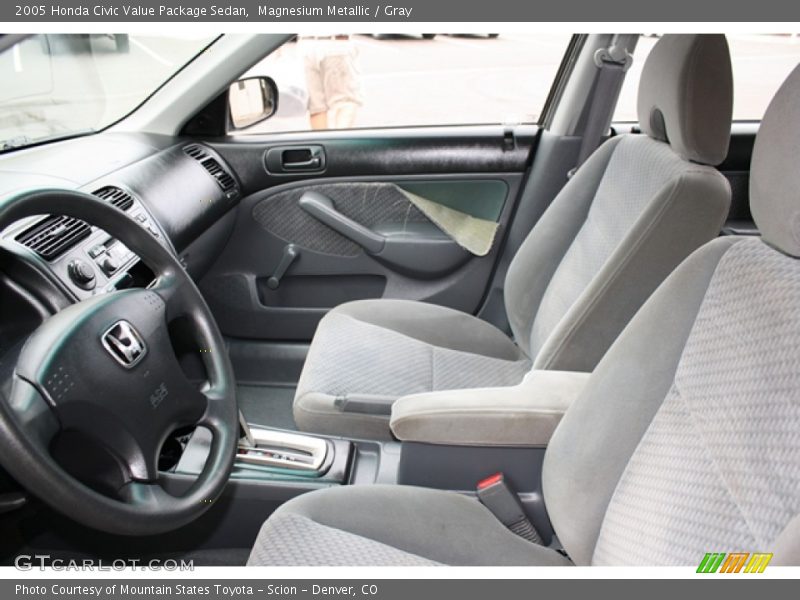 Magnesium Metallic / Gray 2005 Honda Civic Value Package Sedan