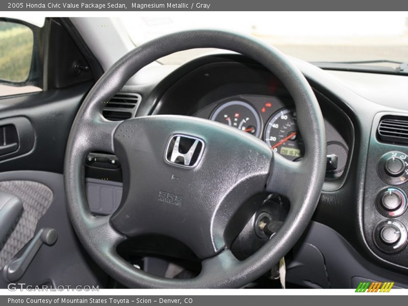 Magnesium Metallic / Gray 2005 Honda Civic Value Package Sedan