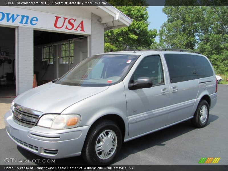 Silvermist Metallic / Medium Gray 2001 Chevrolet Venture LS