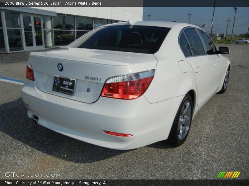 Alpine White / Beige 2006 BMW 5 Series 530i Sedan