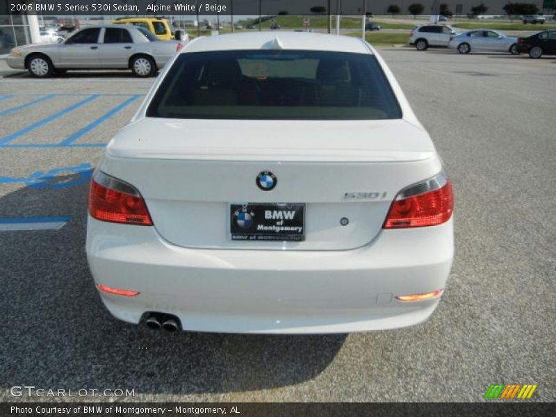 Alpine White / Beige 2006 BMW 5 Series 530i Sedan