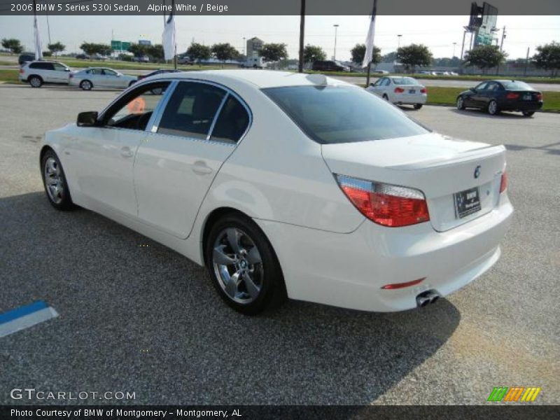 Alpine White / Beige 2006 BMW 5 Series 530i Sedan
