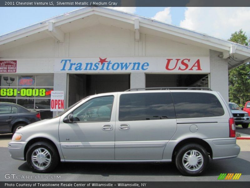 Silvermist Metallic / Medium Gray 2001 Chevrolet Venture LS
