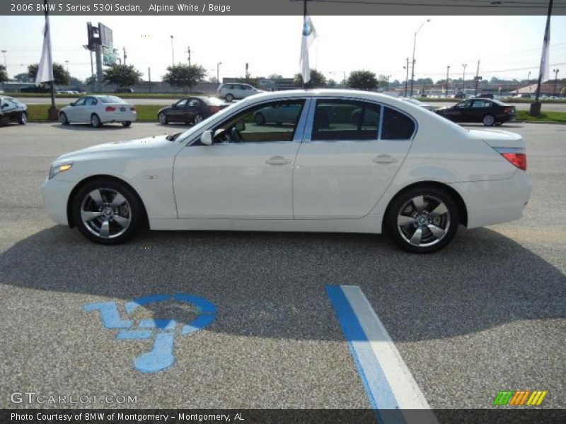 Alpine White / Beige 2006 BMW 5 Series 530i Sedan