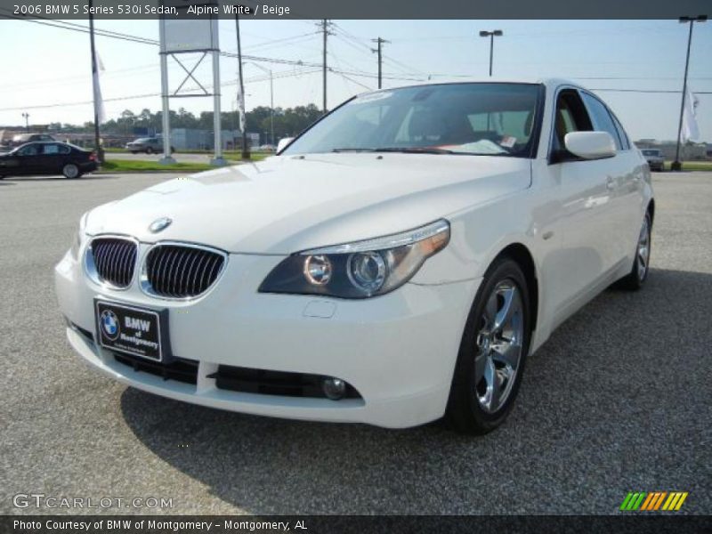 Alpine White / Beige 2006 BMW 5 Series 530i Sedan