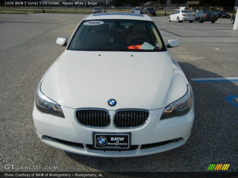 Alpine White / Beige 2006 BMW 5 Series 530i Sedan