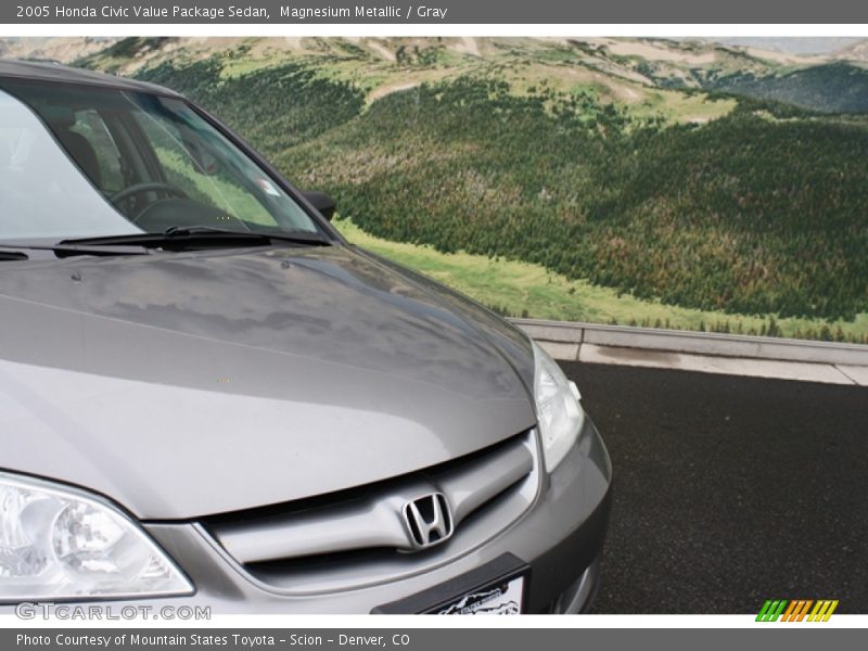 Magnesium Metallic / Gray 2005 Honda Civic Value Package Sedan
