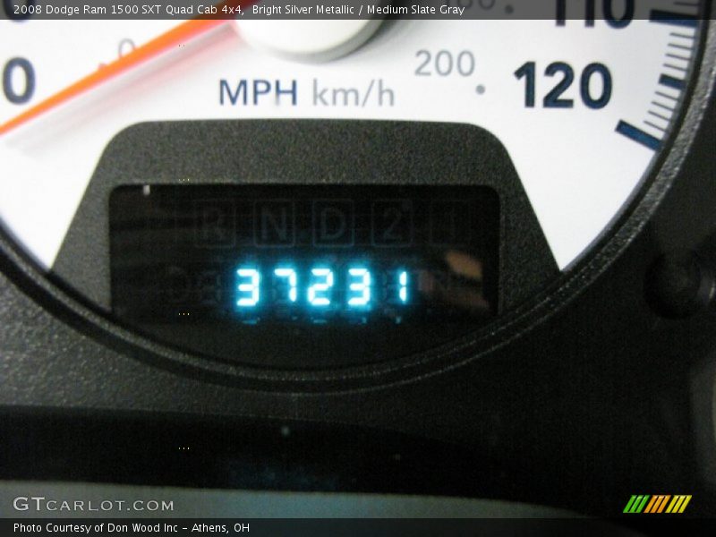 Bright Silver Metallic / Medium Slate Gray 2008 Dodge Ram 1500 SXT Quad Cab 4x4