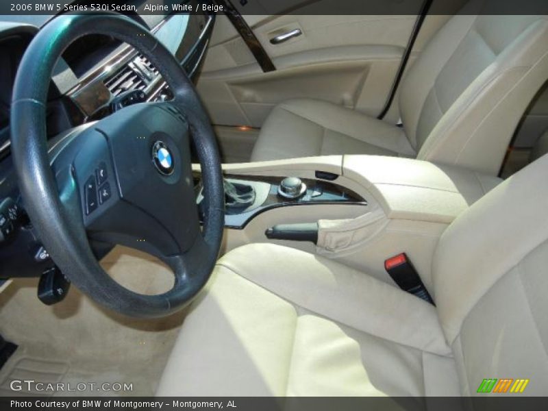 Alpine White / Beige 2006 BMW 5 Series 530i Sedan