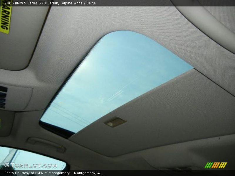 Alpine White / Beige 2006 BMW 5 Series 530i Sedan