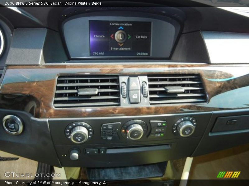 Alpine White / Beige 2006 BMW 5 Series 530i Sedan