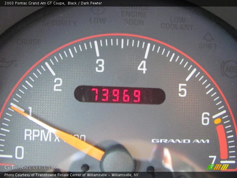 Black / Dark Pewter 2003 Pontiac Grand Am GT Coupe