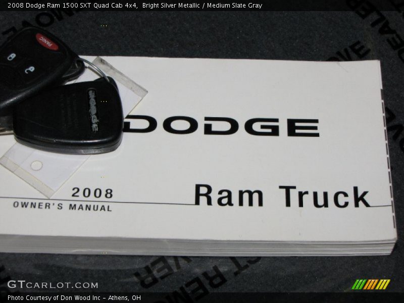 Bright Silver Metallic / Medium Slate Gray 2008 Dodge Ram 1500 SXT Quad Cab 4x4