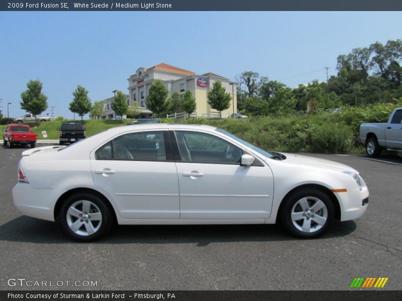 White Suede / Medium Light Stone 2009 Ford Fusion SE