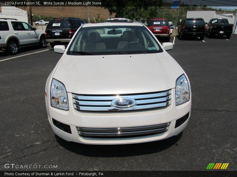 White Suede / Medium Light Stone 2009 Ford Fusion SE