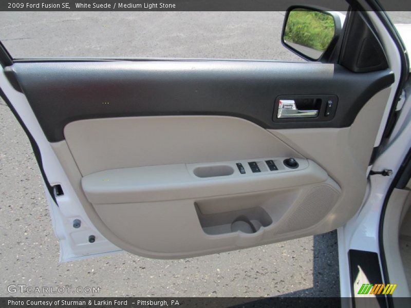 White Suede / Medium Light Stone 2009 Ford Fusion SE