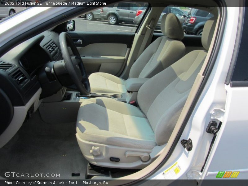 White Suede / Medium Light Stone 2009 Ford Fusion SE