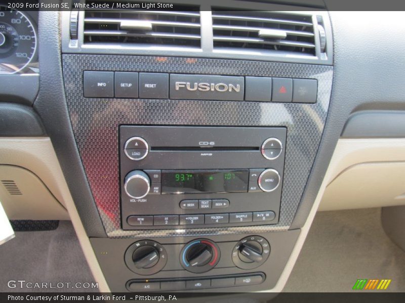 White Suede / Medium Light Stone 2009 Ford Fusion SE