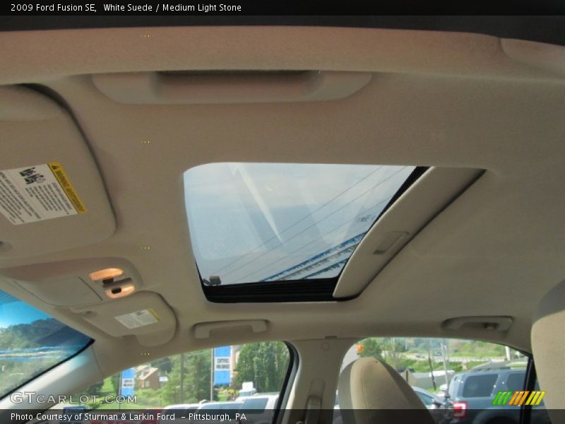 White Suede / Medium Light Stone 2009 Ford Fusion SE