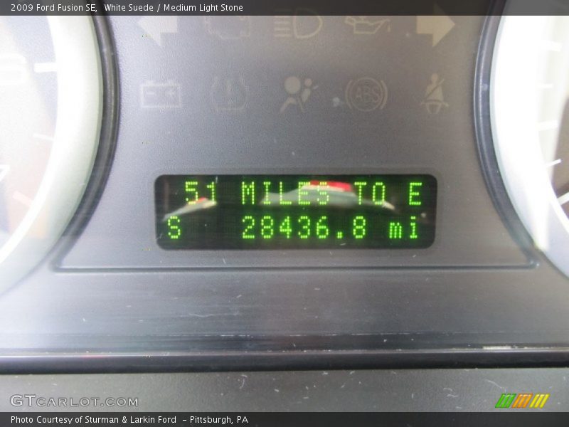 White Suede / Medium Light Stone 2009 Ford Fusion SE