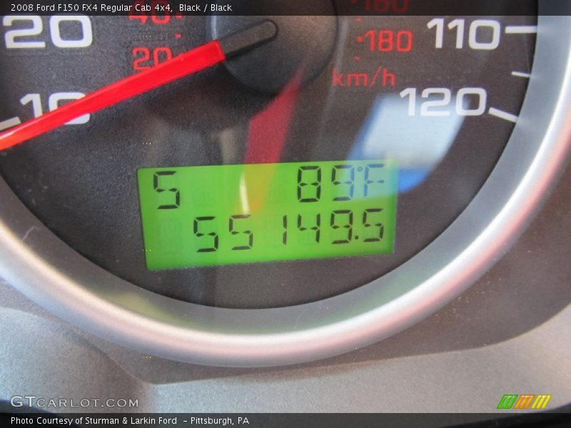 Black / Black 2008 Ford F150 FX4 Regular Cab 4x4