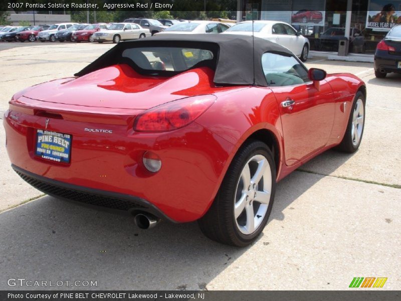 Aggressive Red / Ebony 2007 Pontiac Solstice Roadster