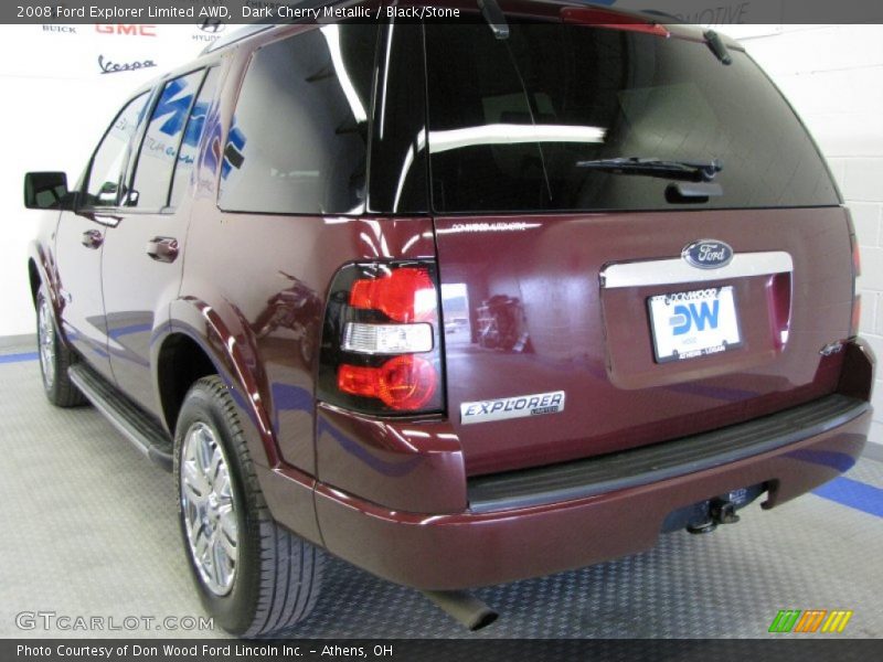 Dark Cherry Metallic / Black/Stone 2008 Ford Explorer Limited AWD