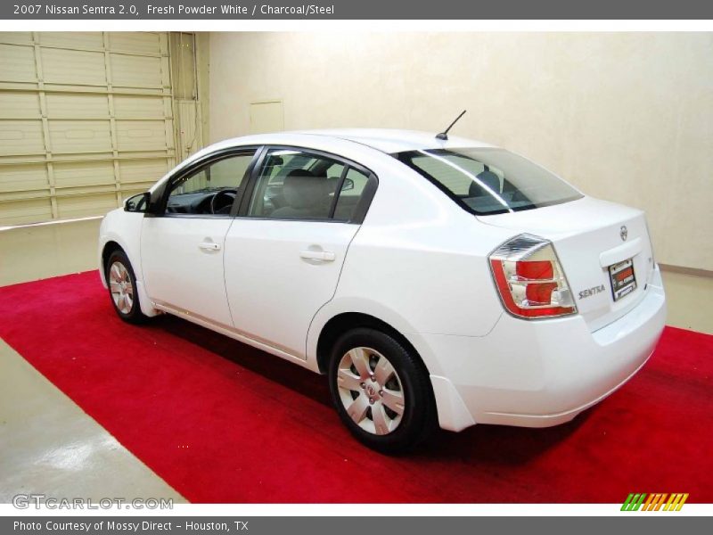 Fresh Powder White / Charcoal/Steel 2007 Nissan Sentra 2.0