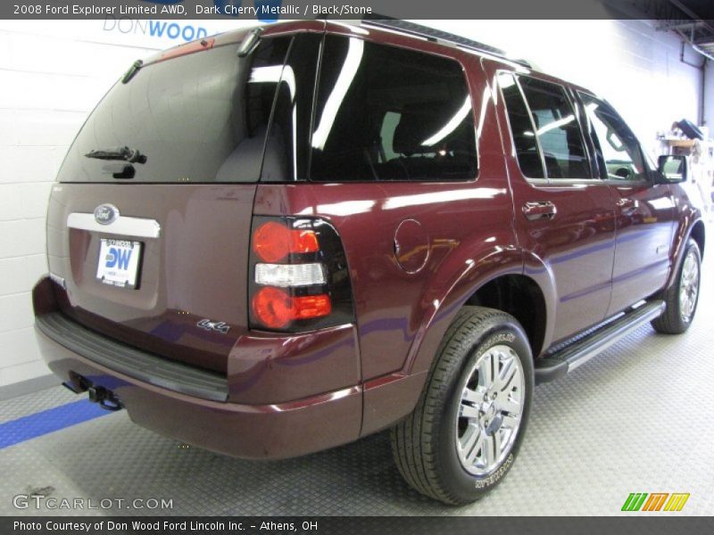 Dark Cherry Metallic / Black/Stone 2008 Ford Explorer Limited AWD