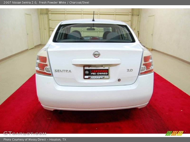 Fresh Powder White / Charcoal/Steel 2007 Nissan Sentra 2.0